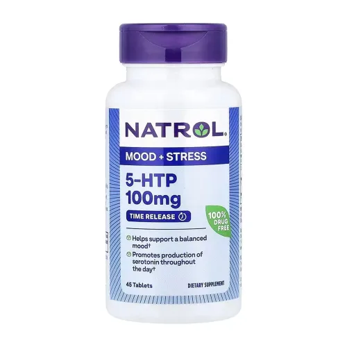 Natrol 5-HTP 100mg Time Release, 45 таблеток - Фото№1 Natrol 5-HTP 100mg Time Release, 45 таблеток - Фото№1