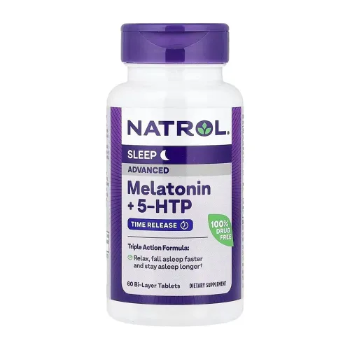 Natrol Advanced Sleep Melatonin, 60 таблеток - Фото№1