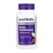 Natrol Biotin Fast Dissolve 10,000mcg, 60 таблеток Natrol Biotin Fast Dissolve 10,000mcg, 60 таблеток