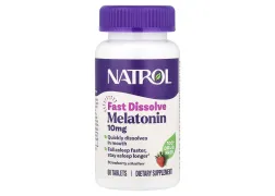 Natrol Fast Dissolve Melatonin 10mg, 60 таблеток Natrol Fast Dissolve Melatonin 10mg, 60 таблеток