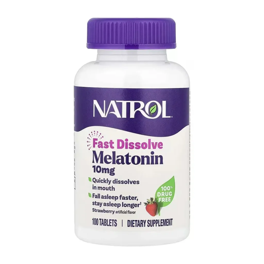 Natrol Fast Dissolve Melatonin 10mg, 60 таблеток