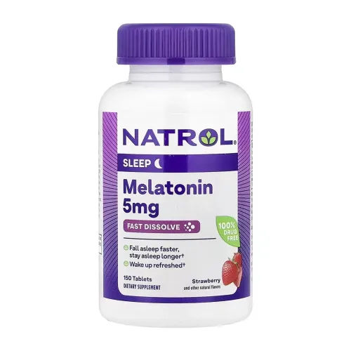 Natrol Melatonin 5mg, 150 таблеток - Фото№1
