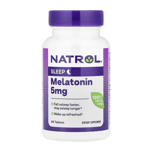 Natrol Melatonin 5mg, 60 таблеток - Фото№1