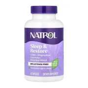 Natrol Sleep & Restore Melatonin Free, 60 капсул
