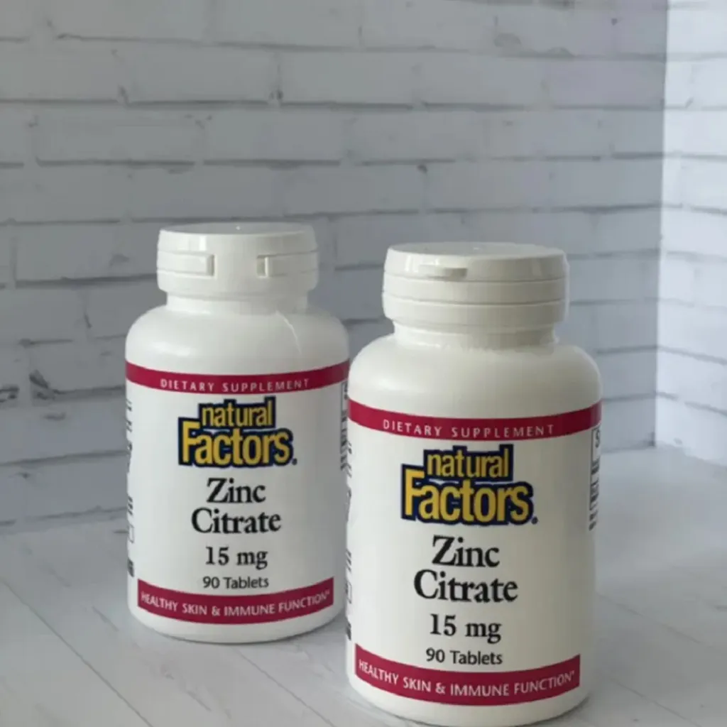 Дієтична добавка цинк Zinc Citrate 15mg Natural Factors, 90 таблеток Дієтична добавка цинк Zinc Citrate 15mg Natural Factors, 90 таблеток