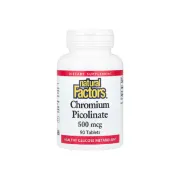 Дієтична добавка Хром Chromium & Vanadium 125mcg Natural Factors, 90 капсул