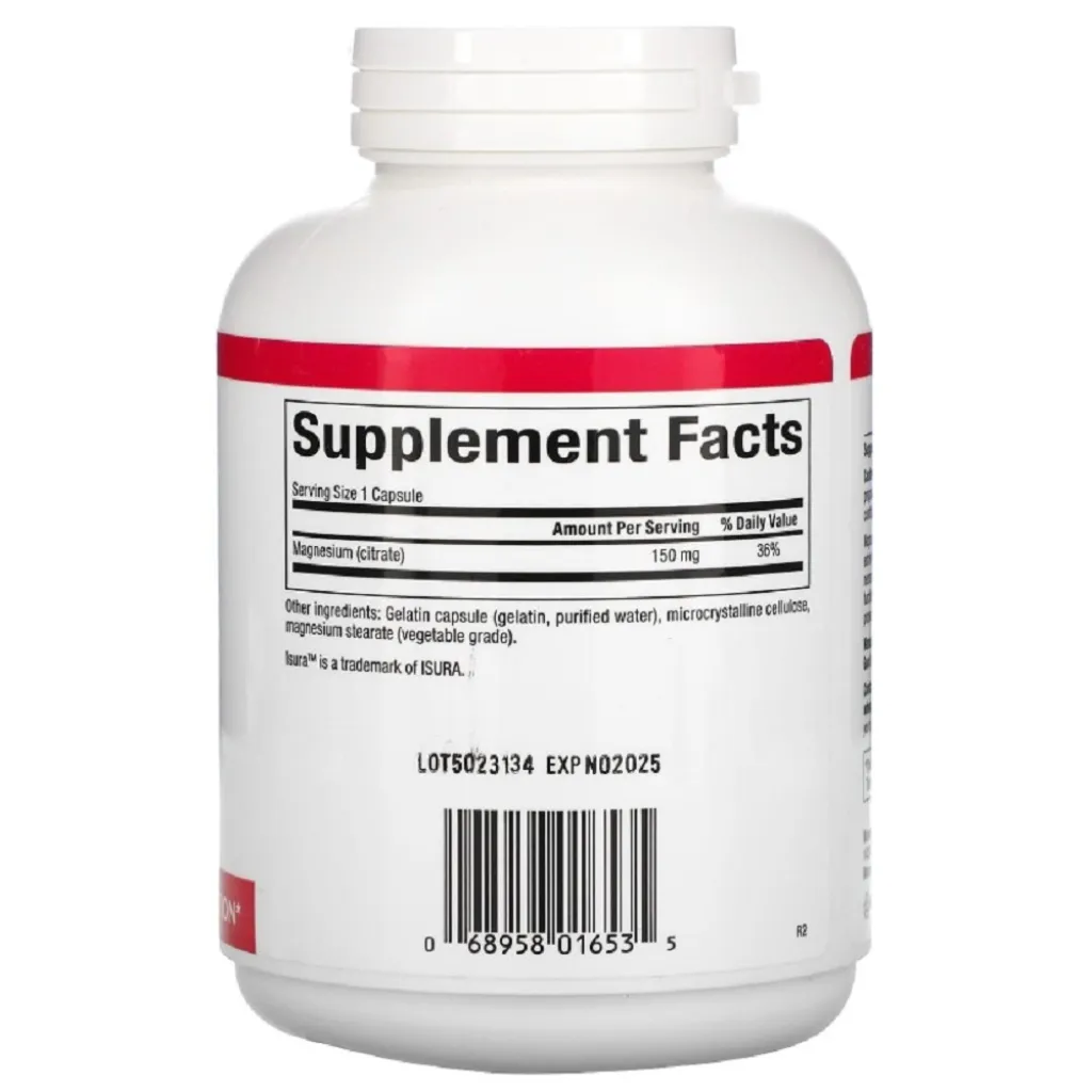 Магній Magnesium Citrate 150mg Natural Factors Магній Magnesium Citrate 150mg Natural Factors