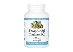Вітамін В4 Natural Factors Phosphatidyl Choline (PC) 420mg, 90 капсул Вітамін В4 Natural Factors Phosphatidyl Choline (PC) 420mg, 90 капсул