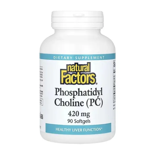 Витамин В4 Natural Factors Phosphatidyl Choline (PC) 420mg, 90 капсул - Фото№1