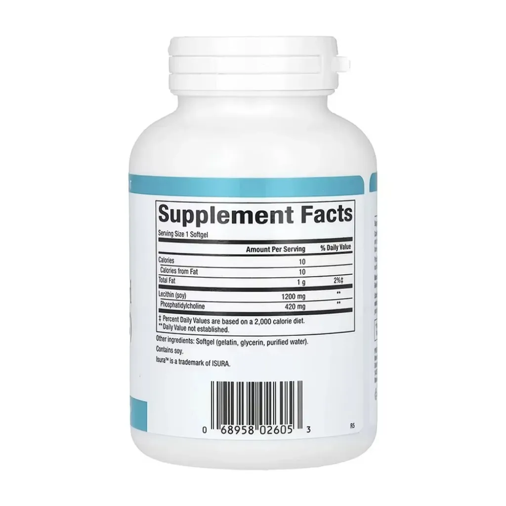 Витамин В4 Natural Factors Phosphatidyl Choline (PC) 420mg, 90 капсул
