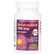 Вітамін В12 Methylcobalamin 1000 mcg Natural Factors Вітамін В12 Methylcobalamin 1000 mcg Natural Factors