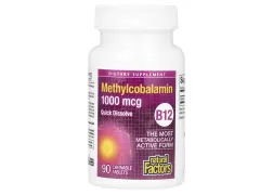 Вітамін В12 Methylcobalamin 1000 mcg Natural Factors Вітамін В12 Methylcobalamin 1000 mcg Natural Factors