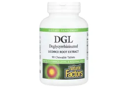 Адаптогени DGL 400mg Natural Factors, 90 таблеток Адаптогени DGL 400mg Natural Factors, 90 таблеток