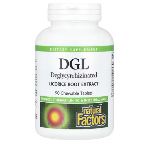 Адаптогени DGL 400mg Natural Factors, 90 таблеток - Фото№1