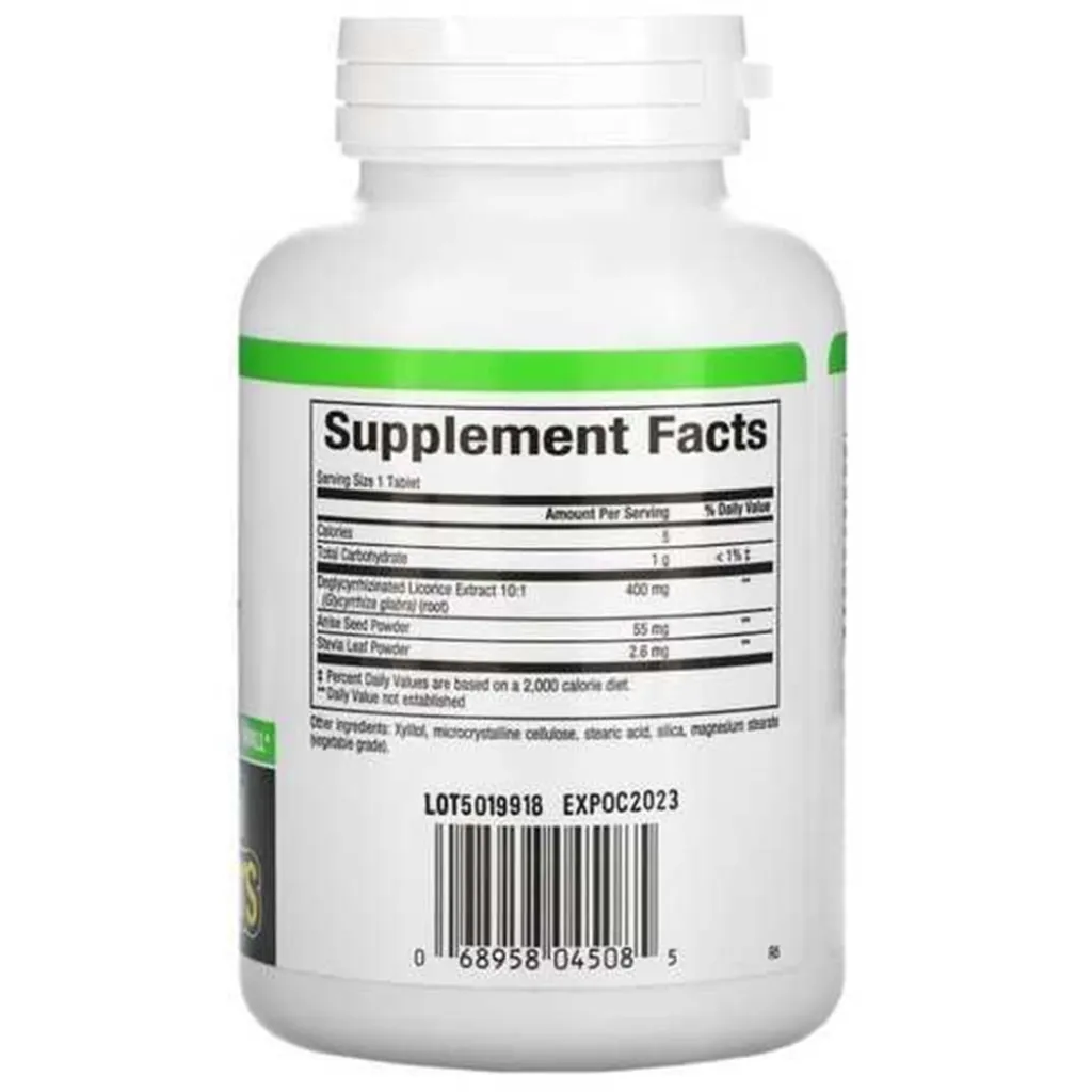 Адаптогени DGL 400mg Natural Factors, 90 таблеток