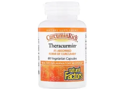 Антиоксиданти CurcuminRich Theracurmin 30 mg Natural Factors, 60 капсул Антиоксиданти CurcuminRich Theracurmin 30 mg Natural Factors, 60 капсул
