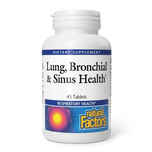 Антиоксиданти Natural Factors Lung, Bronchial & Sinus Health, 45 таблеток - Фото№1 Антиоксиданти Natural Factors Lung, Bronchial & Sinus Health, 45 таблеток - Фото№1