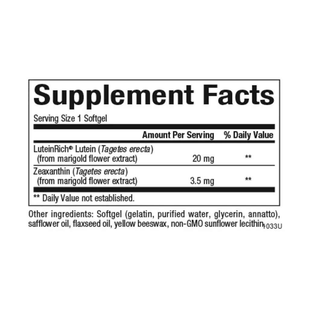 Антиоксидант Natural Factors Lutein 20mg, 60 капсул Антиоксидант Natural Factors Lutein 20mg, 60 капсул