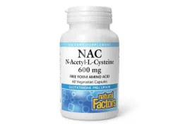 Антиоксиданти Natural Factors N-Acetyl-L-Cysteine Amino Acid 600mg, 60 капсул Антиоксиданти Natural Factors N-Acetyl-L-Cysteine Amino Acid 600mg, 60 капсул