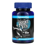 Мультивітаміни для дівчат підлітків Nature's Plus Power Teen Him Chewable, 60 таблеток
