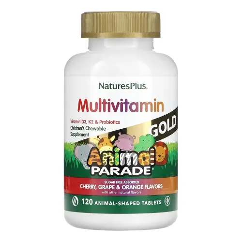 Мультивитамины для детей Nature’s Plus Gold Assorted Chewable, 120 таблеток - Фото№1