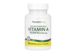 Вітамін А Nature's Plus Vitamin А 10,000 IU Water-Dispersible, 90 таблеток