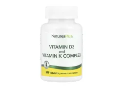 Вітамін D3+K2 Nature's Plus Vit D3 K2 2500 IU/120 mcg, 90 таблеток