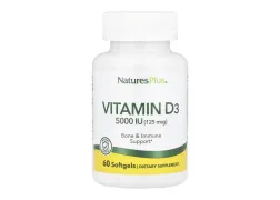 Вітамін Д Nature's Plus Vitamin D3 5000 IU, 60 капсул