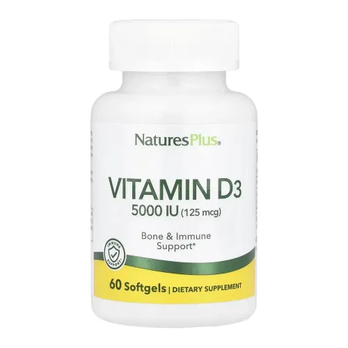 Вітамін Д Nature's Plus Vitamin D3 5000 IU, 60 капсул - Фото№1 Вітамін Д Nature's Plus Vitamin D3 5000 IU, 60 капсул - Фото№1