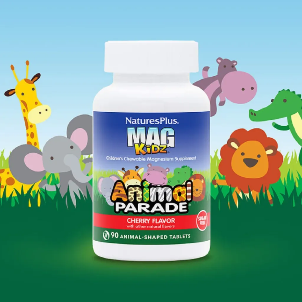 Магній для дітей Mag Kidz Chewable вишня Nature's Plus, 90 таблеток