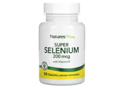 Дієтична добавка Селен Super Selenium 200 mcg Nature's Plus, 90 таблеток