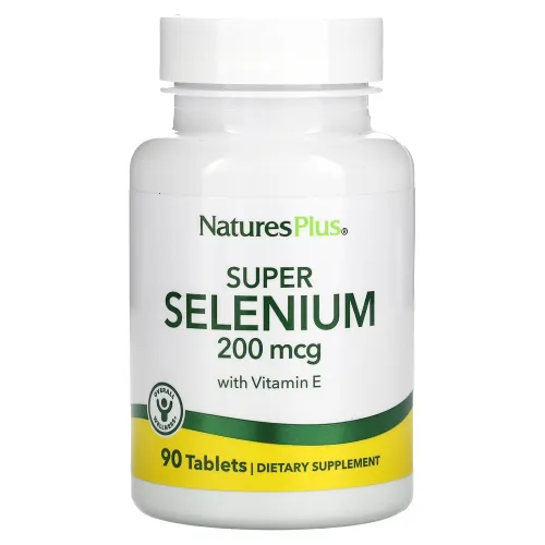 Диетическая добавка Селен Super Selenium 200 mcg Nature's Plus, 90 таблеток - Фото№1 Диетическая добавка Селен Super Selenium 200 mcg Nature's Plus, 90 таблеток - Фото№1