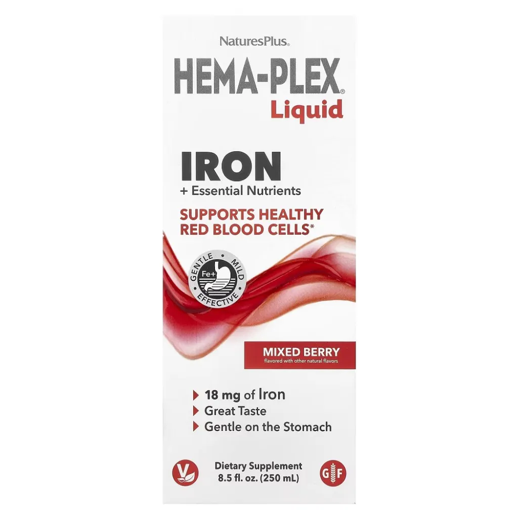 Железо Hema-Plex® Liquid Iron Nature's Plus, 250 мл Железо Hema-Plex® Liquid Iron Nature's Plus, 250 мл