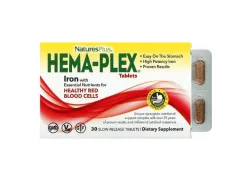Дієтична добавка Залізо Hema-Plex Nature's Plus, 30 таблеток