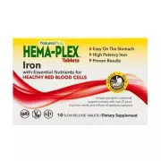 Дієтична добавка Залізо Hema-Plex Nature's Plus, 10 таблеток