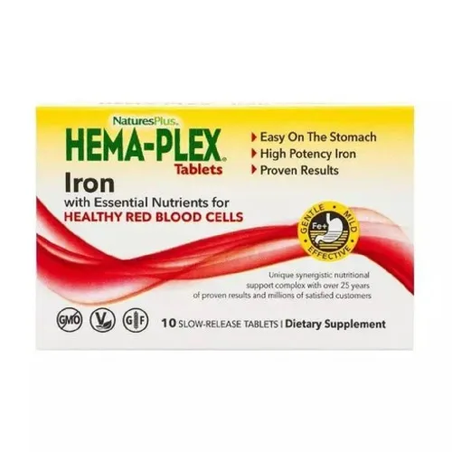 Диетическая добавка Железо Hema-Plex Nature's Plus, 10 таблеток - Фото№1 Диетическая добавка Железо Hema-Plex Nature's Plus, 10 таблеток - Фото№1