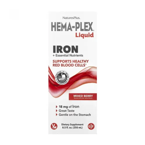 Диетическая добавка Железо Hema-Plex® Liquid Iron Nature's Plus, 250 мл - Фото№1 Диетическая добавка Железо Hema-Plex® Liquid Iron Nature's Plus, 250 мл - Фото№1