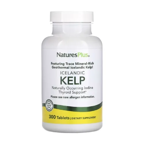 Диетическая добавка Йод Kelp Nature's Plus, 300 таблеток - Фото№1