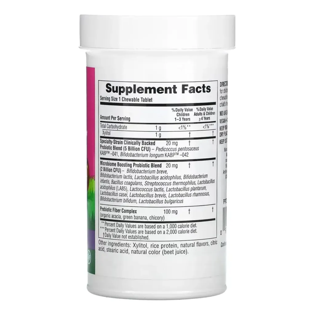 Пробіотики дитячі Nature's Plus Probiotics Bi-Layer, 30 таблеток Пробіотики дитячі Nature's Plus Probiotics Bi-Layer, 30 таблеток