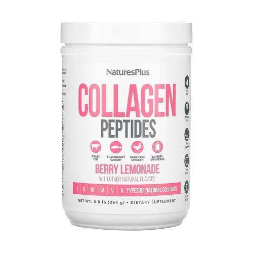 Коллагеновые пептиды Collagen Peptides Berry Lemonade Nature's Plus, 364 г - Фото№1 Коллагеновые пептиды Collagen Peptides Berry Lemonade Nature's Plus, 364 г - Фото№1