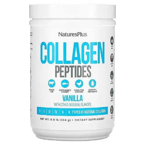 Коллагеновые пептиды Collagen Peptides Vanilla Nature's Plus, 364 г - Фото№1 Коллагеновые пептиды Collagen Peptides Vanilla Nature's Plus, 364 г - Фото№1