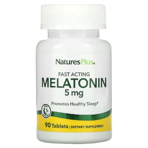 Мелатонін Fast Acting Melatonin 5mg Nature's Plus, 90 таблеток - Фото№1 Мелатонін Fast Acting Melatonin 5mg Nature's Plus, 90 таблеток - Фото№1