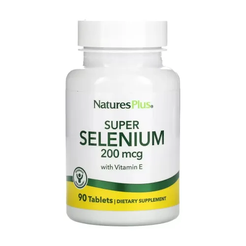 Антиоксидант Nature's Plus Super Selenium 200 mcg, 90 таблеток - Фото№1