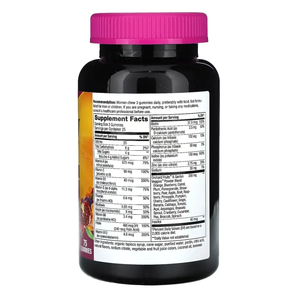 Мультивитамины для женщин Nature's Way Women's Premium Gummies, 75 жевательных капсул
