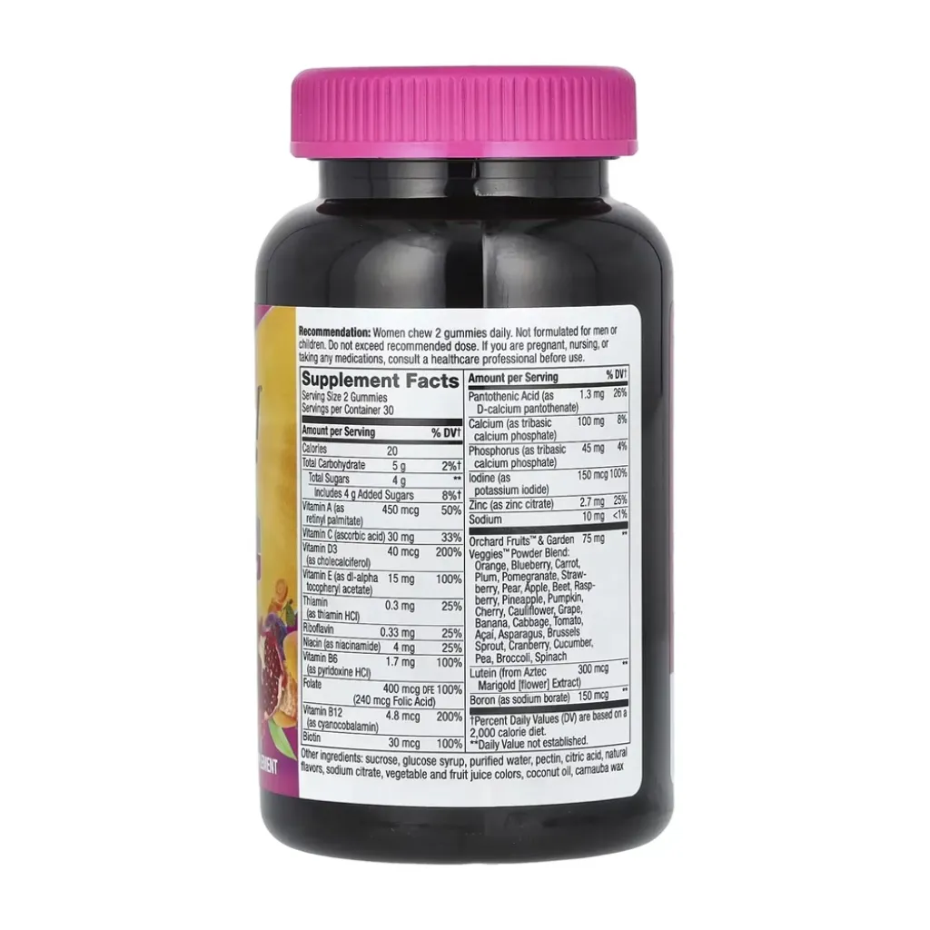 Мультивитамины для женщин Nature's Way 50+ Alive!® Multi Gummy, 60 жевательных капсул