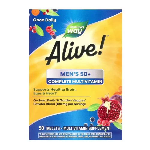 Мультивитамины для мужчин Nature's Way 50+ Complete Multivitamin, 50 таблеток - Фото№1