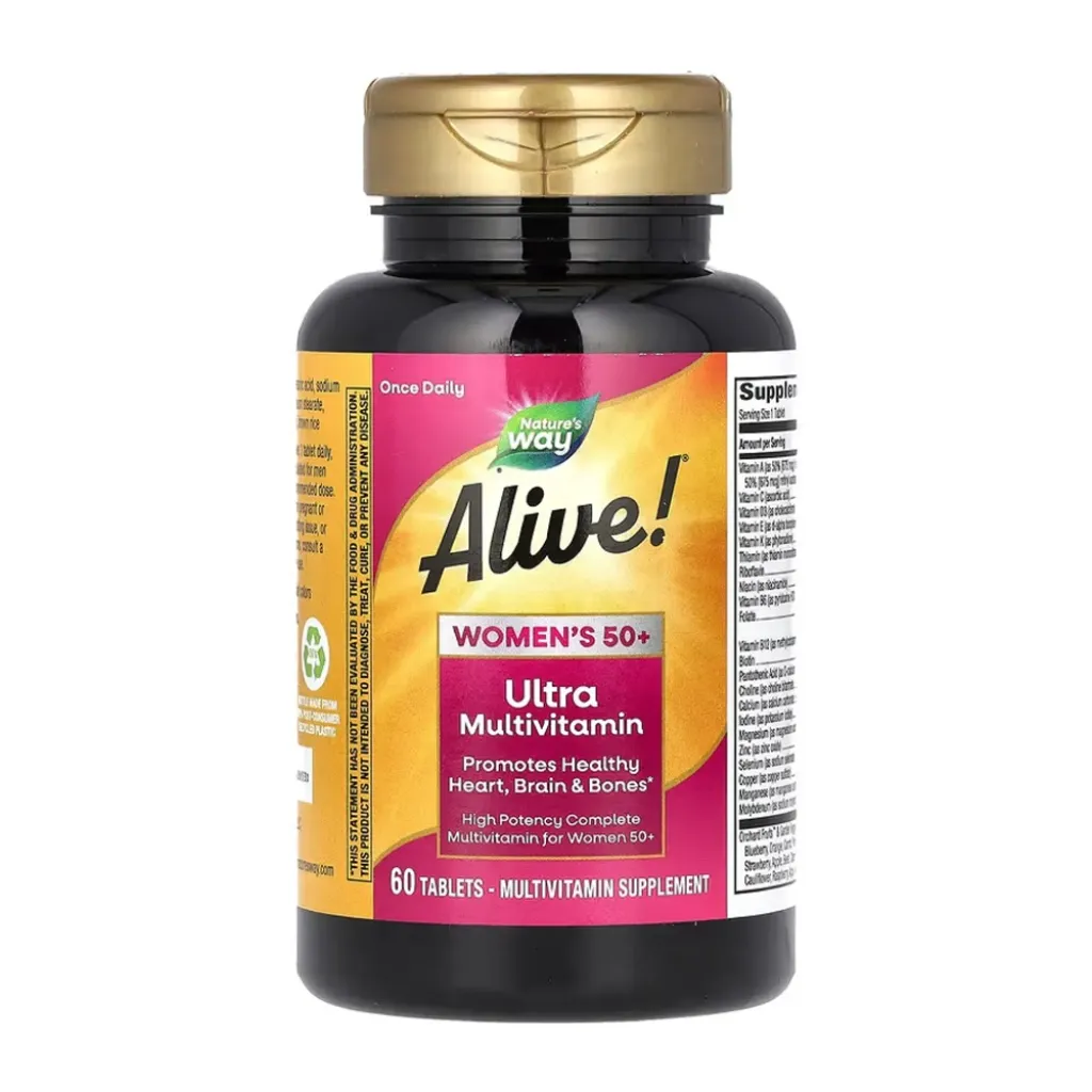 Мультивітаміни для жінок Nature's Way 50+ Once Daily Ultra, 60 таблеток