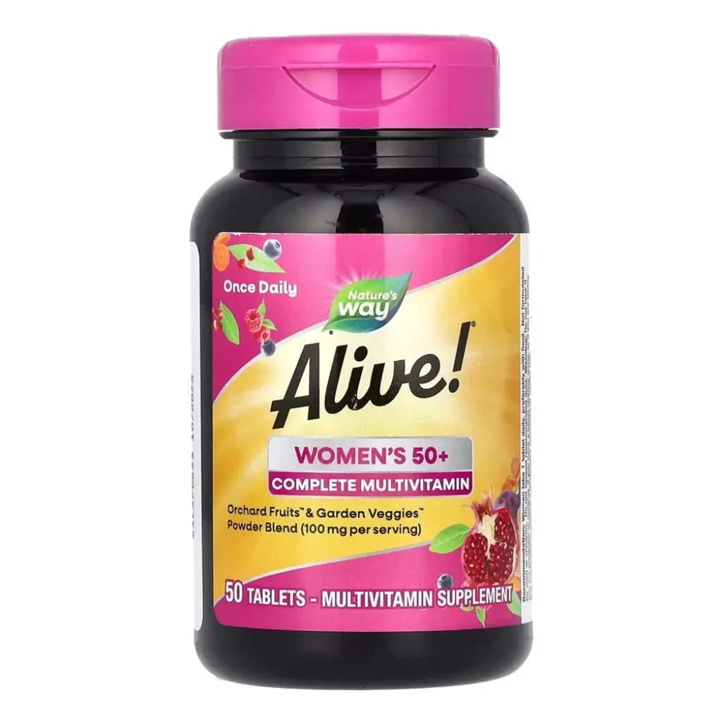 Мультивітаміни для жінок Nature's Way 50+ Complete Multivitamin, 50 таблеток Мультивітаміни для жінок Nature's Way 50+ Complete Multivitamin, 50 таблеток
