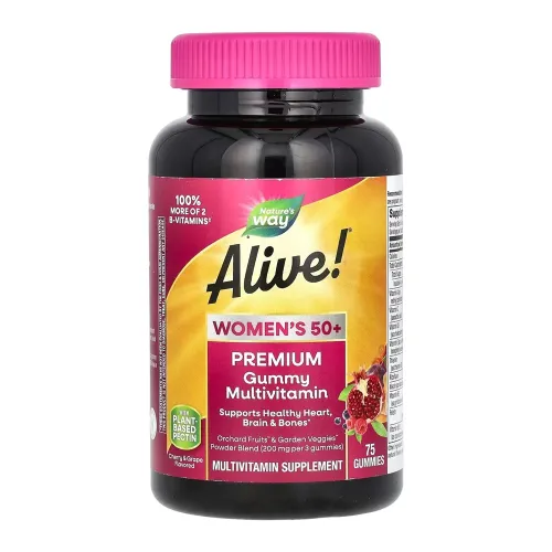 Мультивітаміни для жінок Nature's Way 50+ Premium Gummies Multivitamin, 75 жувальних капсул - Фото№1 Мультивітаміни для жінок Nature's Way 50+ Premium Gummies Multivitamin, 75 жувальних капсул - Фото№1
