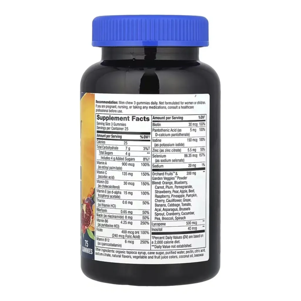 Мультивитамины для мужчин Nature's Way Men's Premium Gummy Multivitamin, 75 жевательных капсул